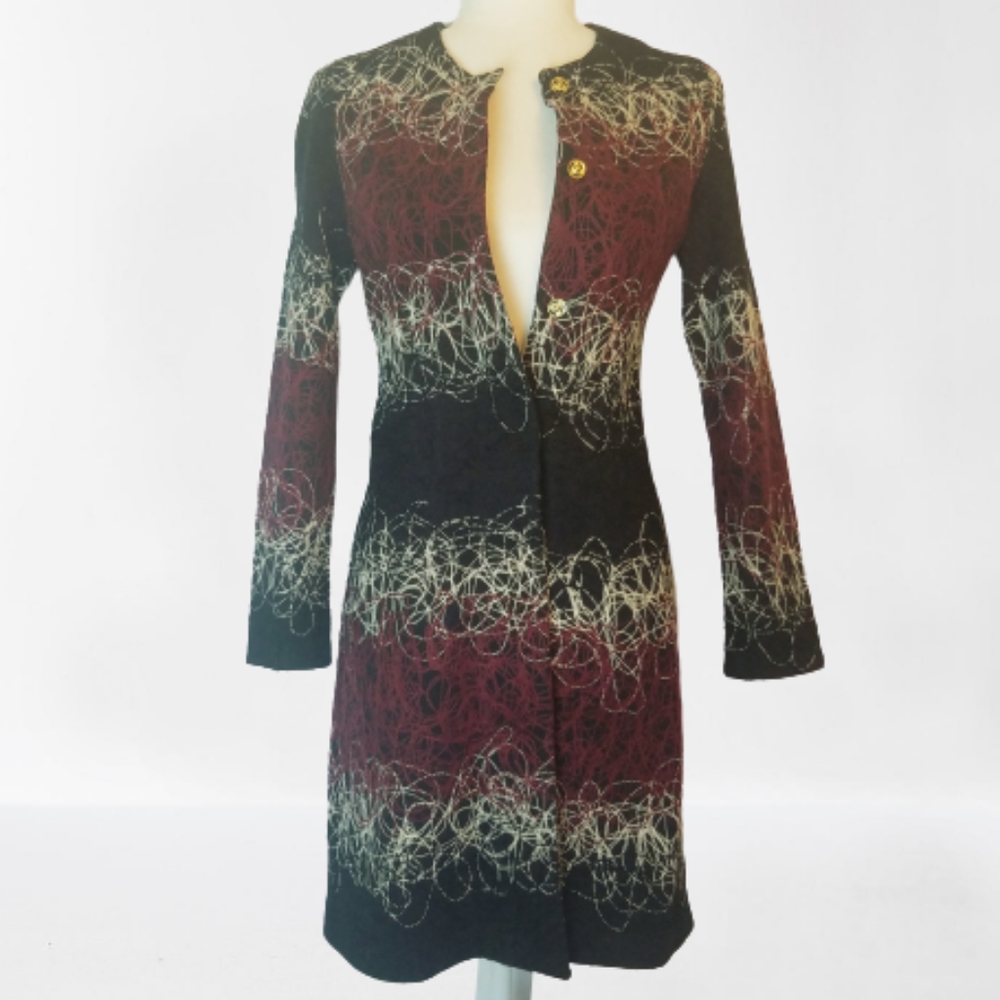 MaxMara Embroidered Graphic Long Jacket - Picture 13 of 14